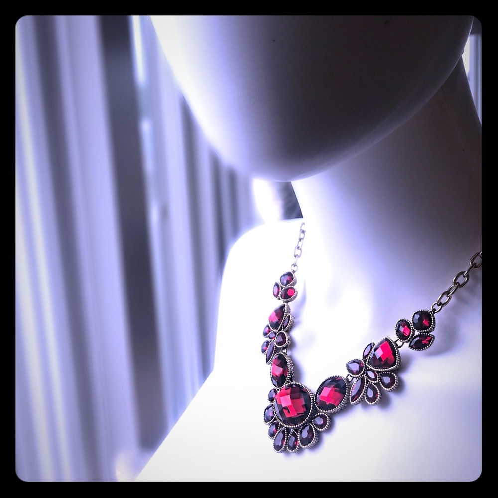 Napier Ruby necklace, earrings & bracelet